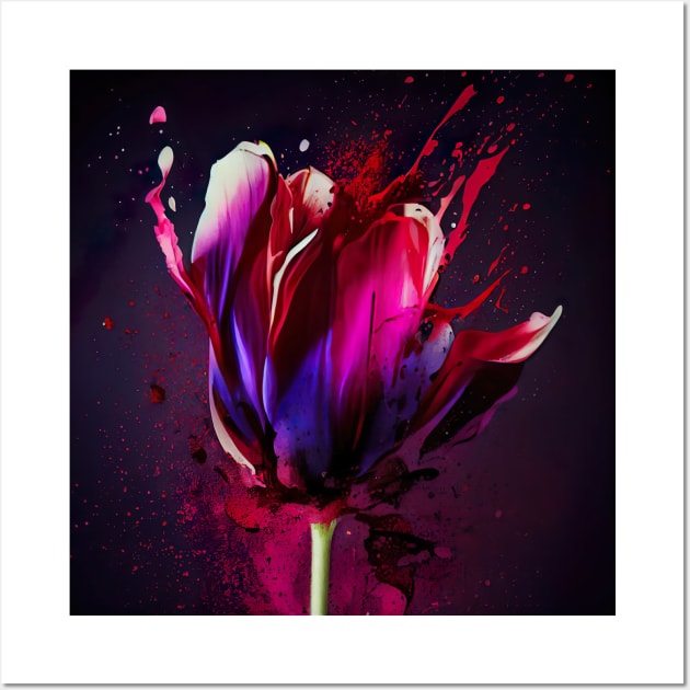 Tulip flower Wall Art by Flowers Art by PhotoCreationXP